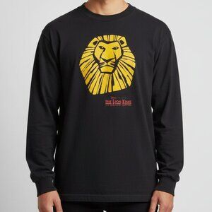 Vintage Disney Lion King Broadway Musical Black Long‎ Sleeve Shirt Adult M